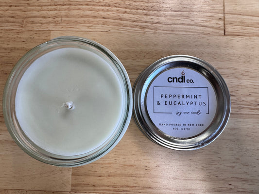 Peppermint And Eucalyptus - 8oz Soy Candle