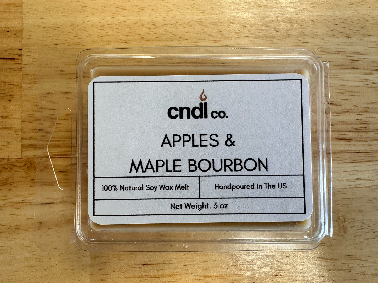 Apples And Maple Bourbon - 3oz Soy Wax Melt