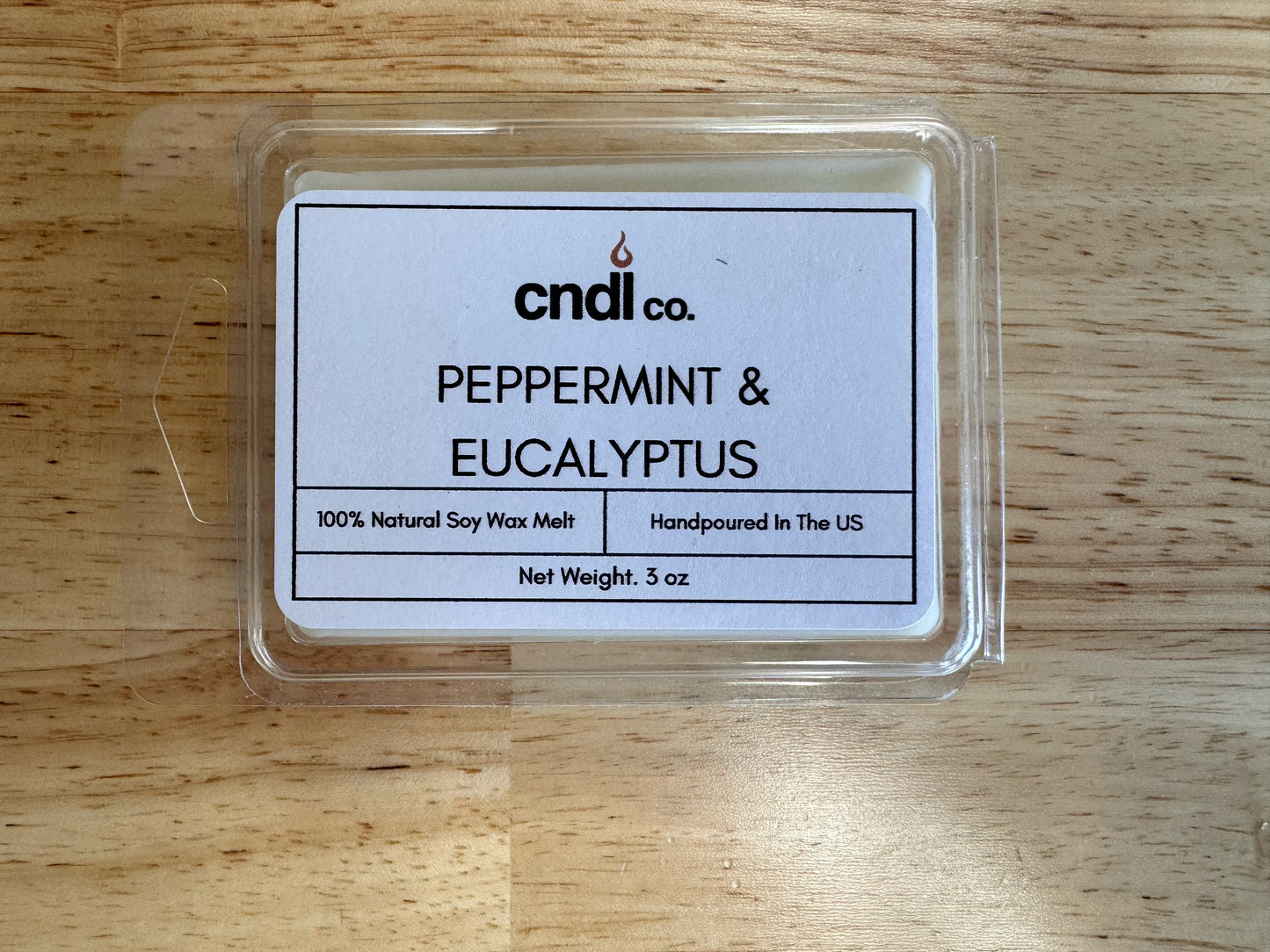 Peppermint And Eucalyptus - 3oz Soy Wax Melt